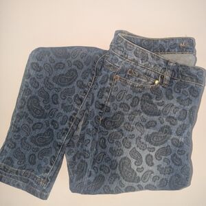 Michael Kors Blue Patterned Women Jeans